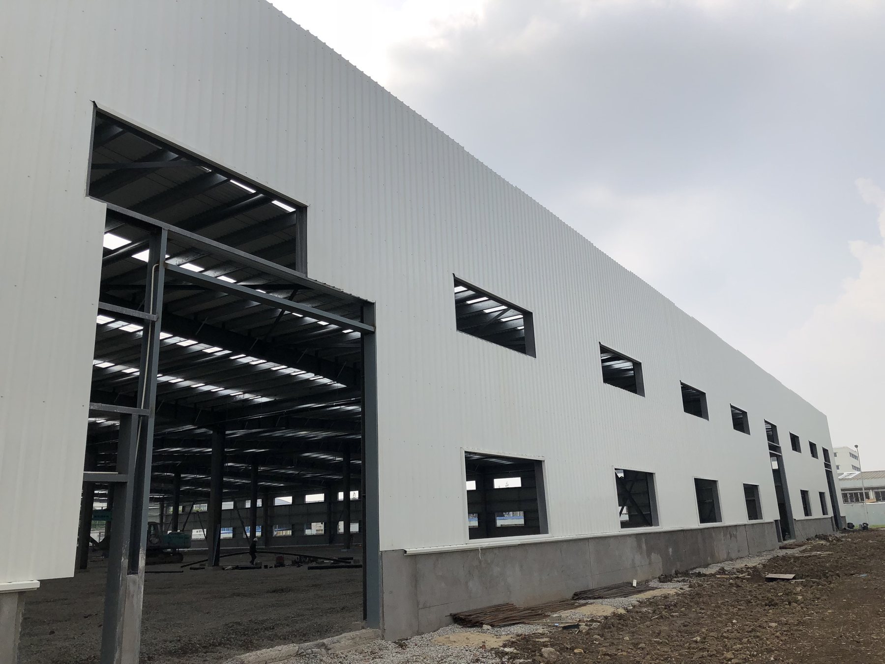 Shanghai Fengxian steel workshop project, view 2
