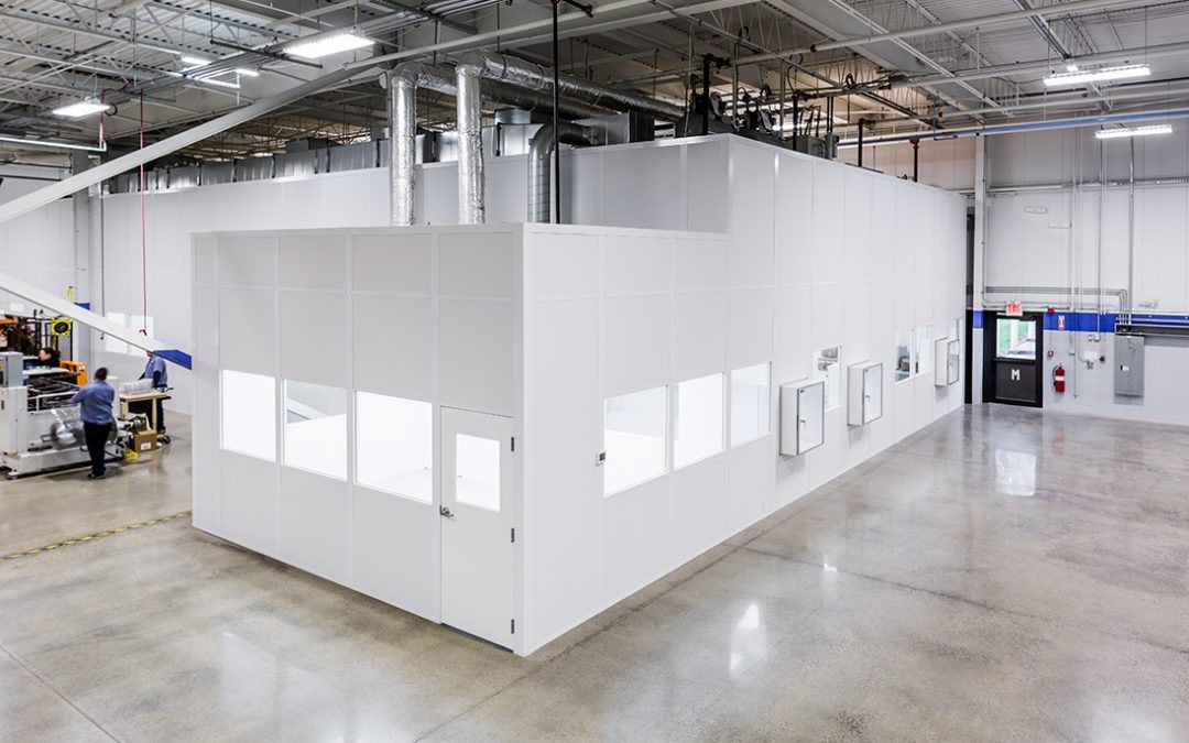 Office space located inside a workshop in Singapore