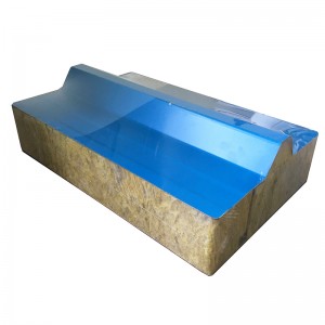 Sound Absorbing Fireproof Rockwool Sandwich Wall Panel Acoustic Rock Wool Sandwich Panels
