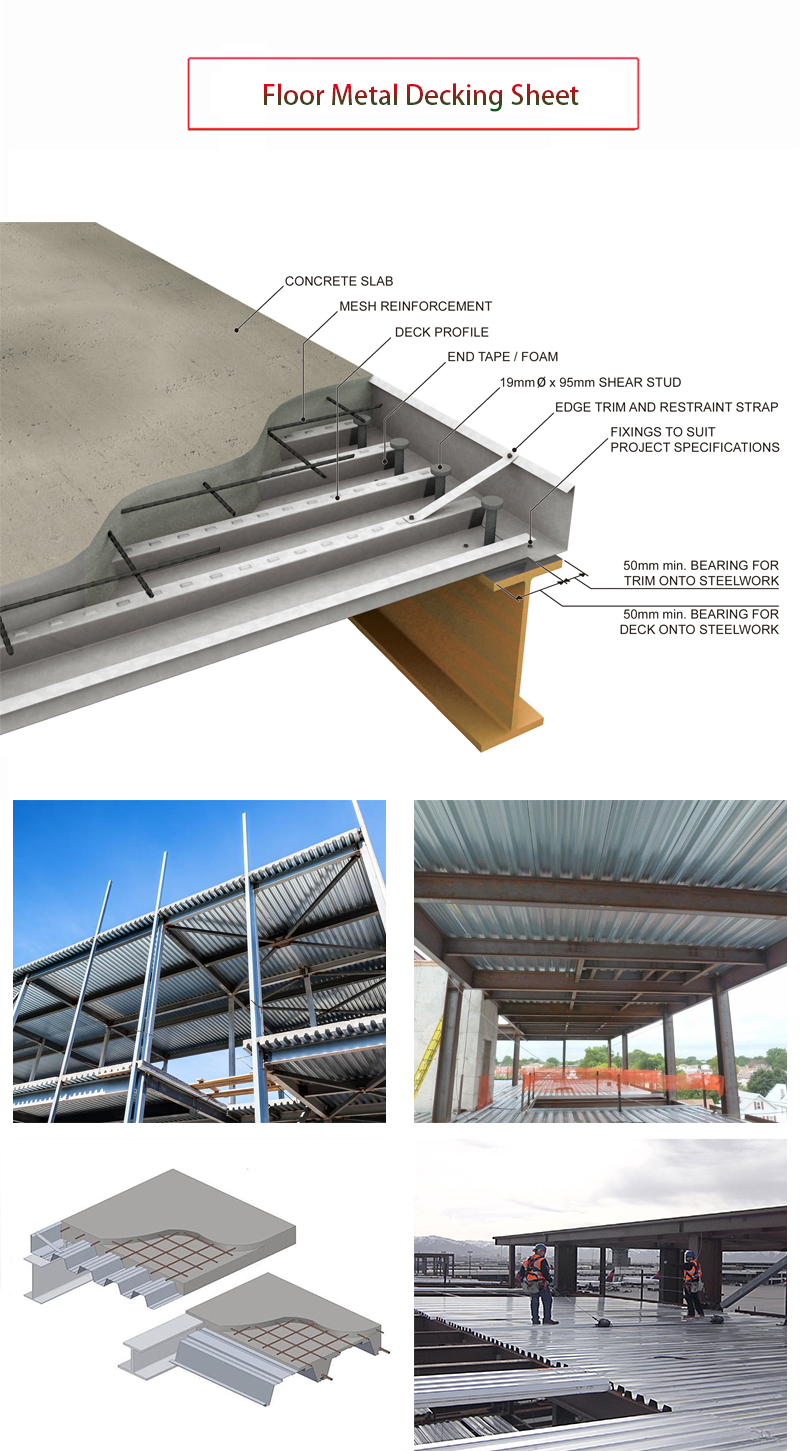 Corrugated metal sheet for structural floors