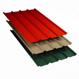 Metal Corrugated Roofing Sheet Single Layer Pre-paint Galvanized Steel Roof Tile