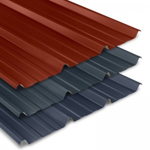 Metal Corrugated Roofing Sheet Single Layer Pre-paint Galvanized Steel Roof Tile
