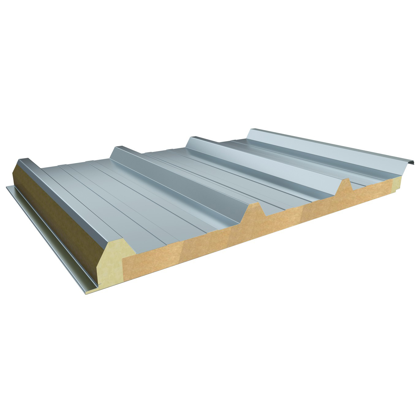 Sound Absorbing Fireproof Rockwool Sandwich Wall Panel Acoustic Rock Wool Sandwich Panels Featured Image