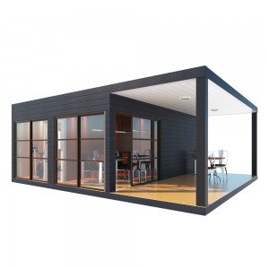 20ft Flat Pack Container House Rockwool Sandwich Panel Made Easy Install Modular House Container Toilet