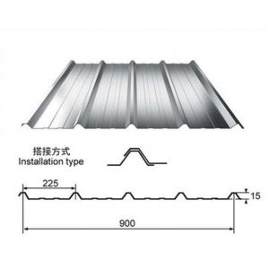 Metal Corrugated Roofing Sheet Single Layer Pre-paint Galvanized Steel Roof Tile
